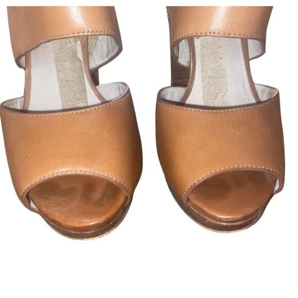 Michael by Michael Kors Wyatt Open Toe Leather Heels Size 6 - Picture 8 of 16